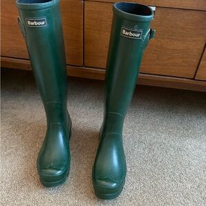 Barbour Dark Green Waterproof Boots size 37
